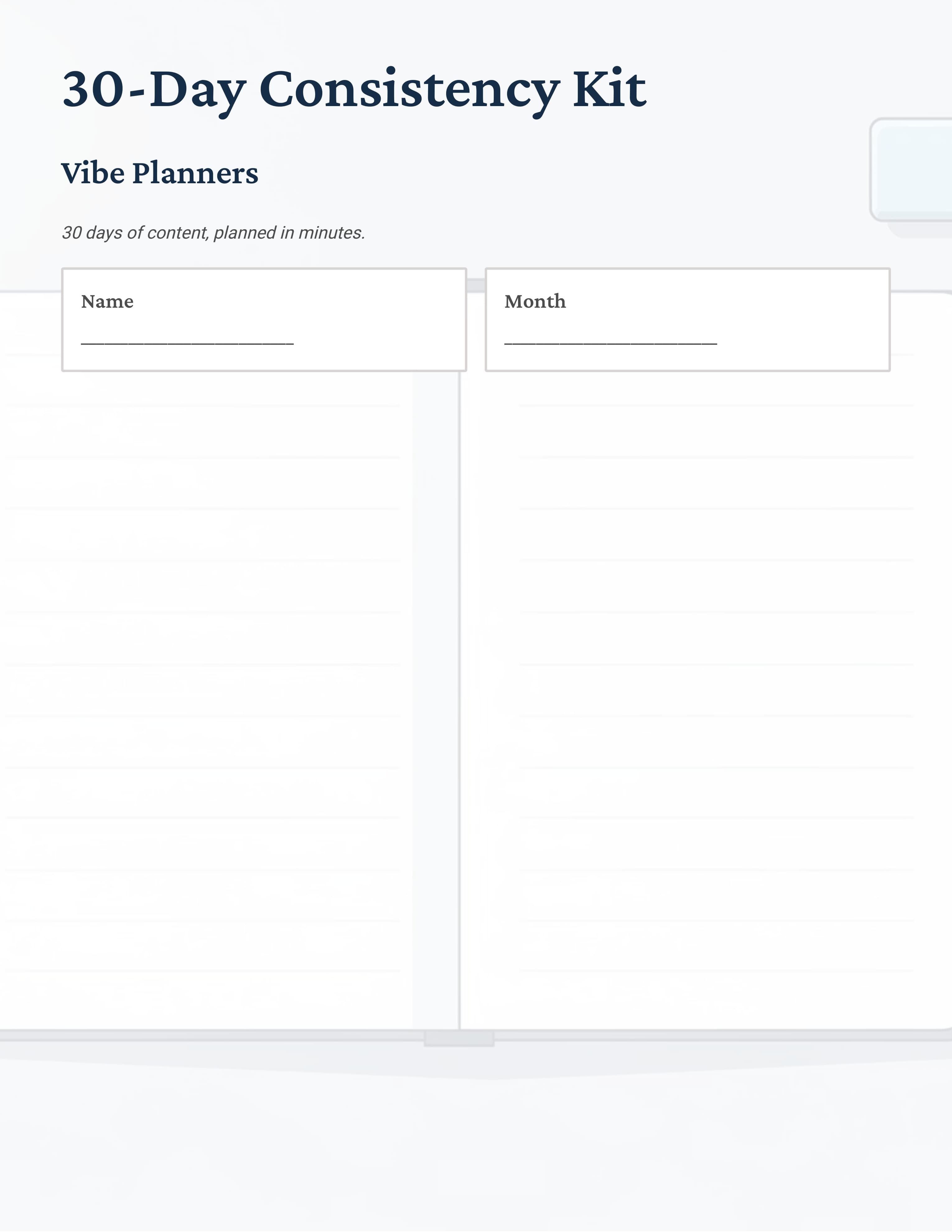 30-Day Consistency Kit cover preview